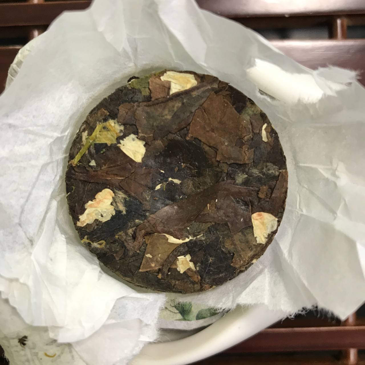 ЖАСМИНОВИЙ БІЛИЙ ПОРЦІЙНИЙ ПУЕР (茉莉花香)